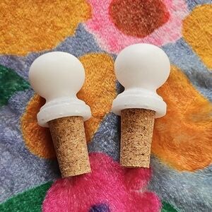 White Marble Wine Stoppers